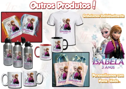 01 Caneca Cerâmica Personalizada Frozen