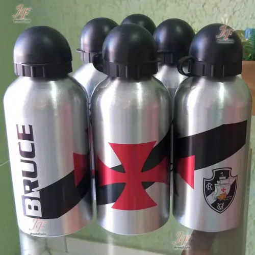 01 Squeeze Garrafinha Alumínio 500 ml Personalizada Times