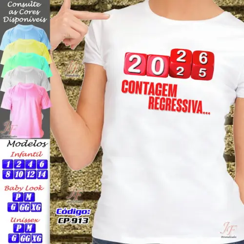 10 Camisetas Personalizadas Feliz Natal Reveillon Ano Novo