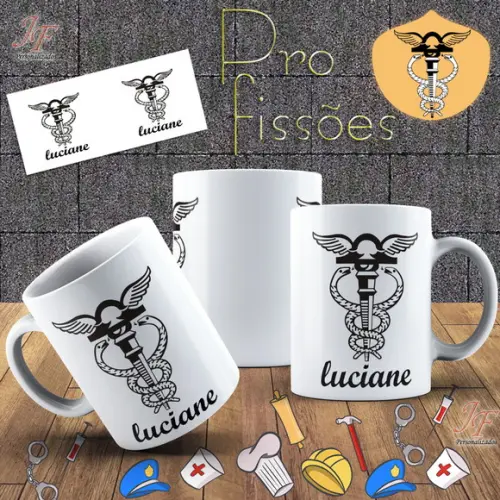 10 Canecas Cerâmica 350 ml Personalizada Curso Contabilidade