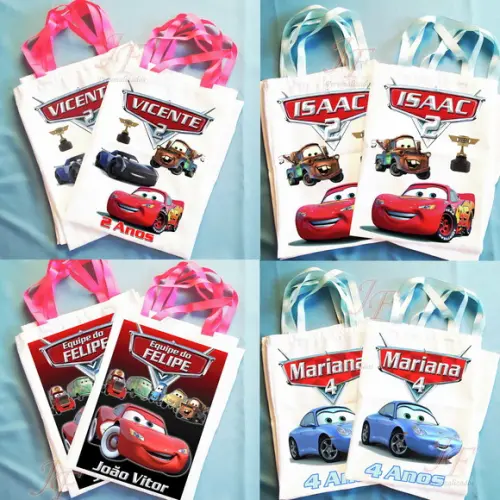 Bolsinha Ecobag Personalizada Filme Carros Macqueen