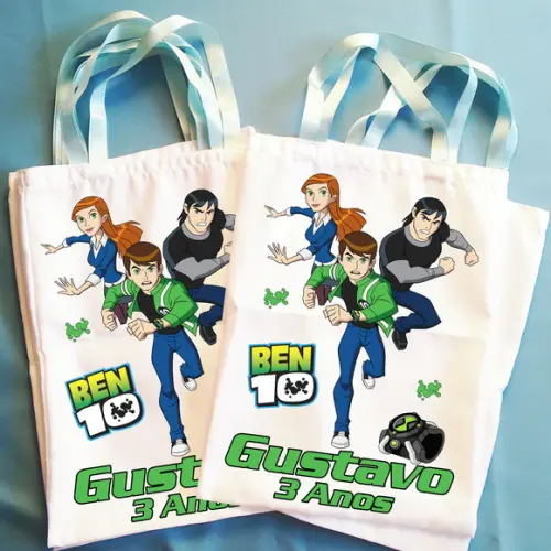 Bolsinha Ecobag Sacolinha Personalizada Ben 10