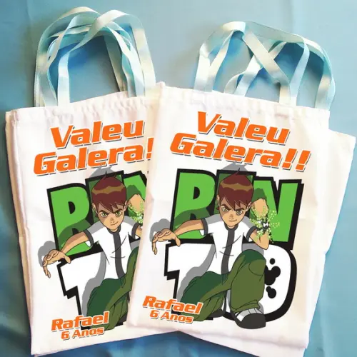 Bolsinha Ecobag Sacolinha Personalizada Ben 10