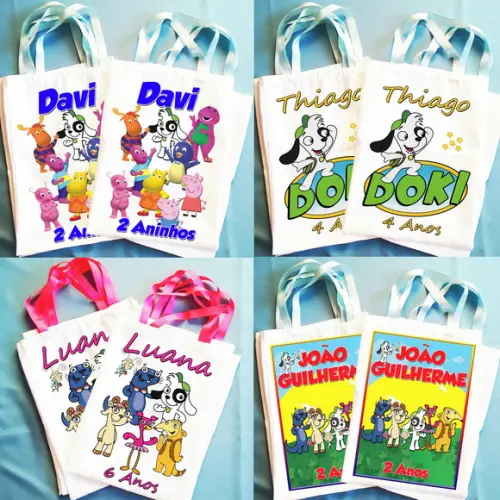 Bolsinha Ecobag Sacolinha Personalizada Doky