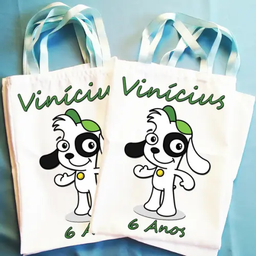 Bolsinha Ecobag Sacolinha Personalizada Doky