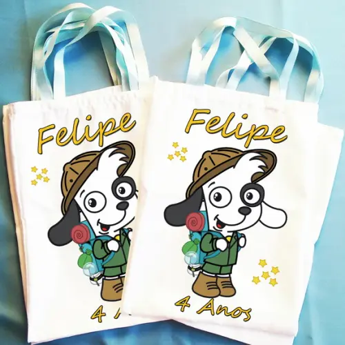Bolsinha Ecobag Sacolinha Personalizada Doky