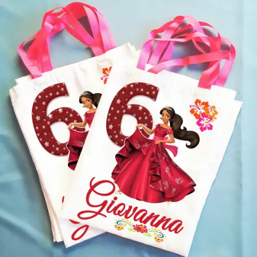 Bolsinha Ecobag Sacolinha Personalizada Elena de Avalor