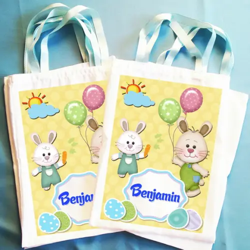 Bolsinha Ecobag Sacolinha Personalizada Páscoa