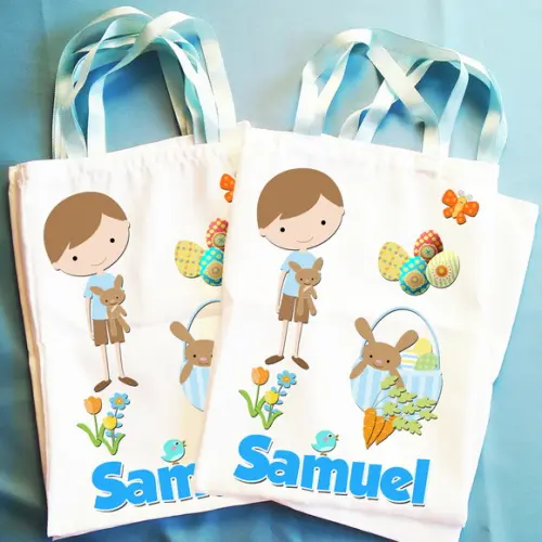 Bolsinha Ecobag Sacolinha Personalizada Páscoa