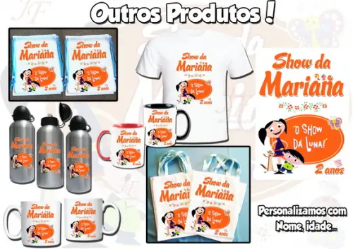 Bolsinha Ecobag Sacolinha Personalizada Show da Luna
