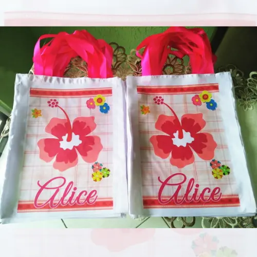 Bolsinha Ecobag Sacolinha Personalizada Tema Flores