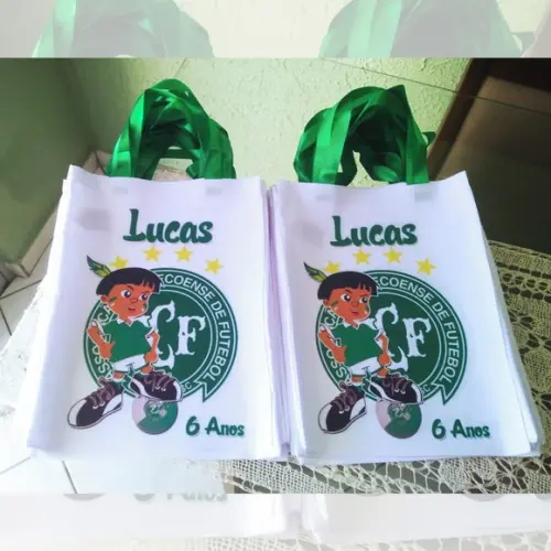 Bolsinha Ecobag Sacolinha Personalizada Time Chapecoense