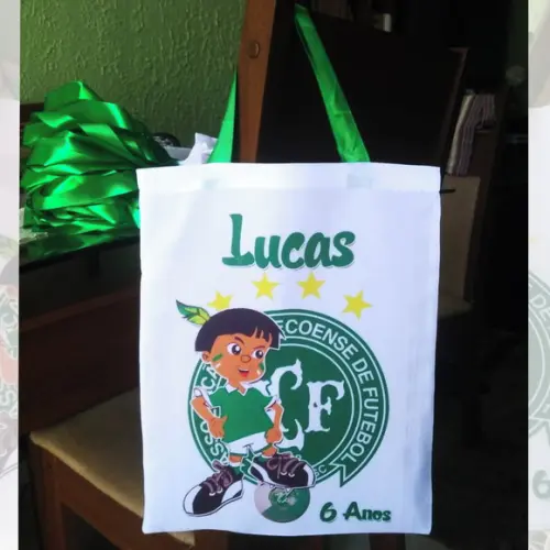 Bolsinha Ecobag Sacolinha Personalizada Time Chapecoense