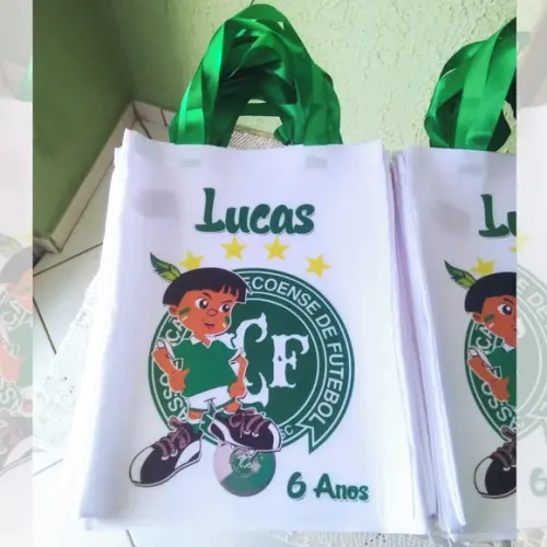 Bolsinha Ecobag Sacolinha Personalizada Time Chapecoense