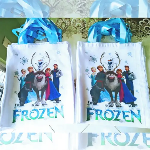 Bolsinha Sacolinha Ecobag Personalizada Frozen