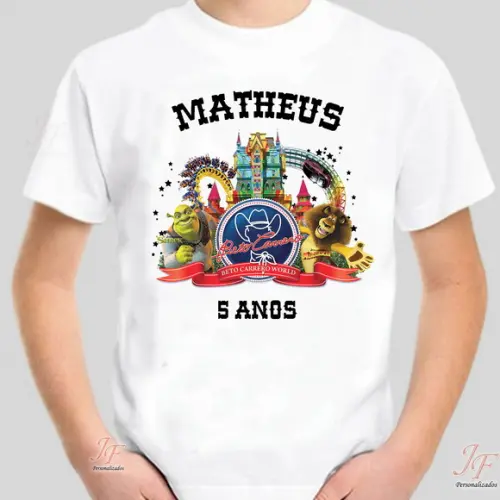 Camisa Viagem Beto Carrero | 03 Unidades | 100% Algodão