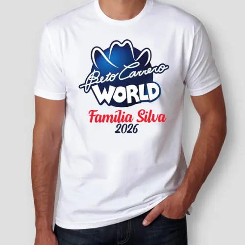 Camisa Viagem Beto Carrero | 03 Unidades | 100% Algodão