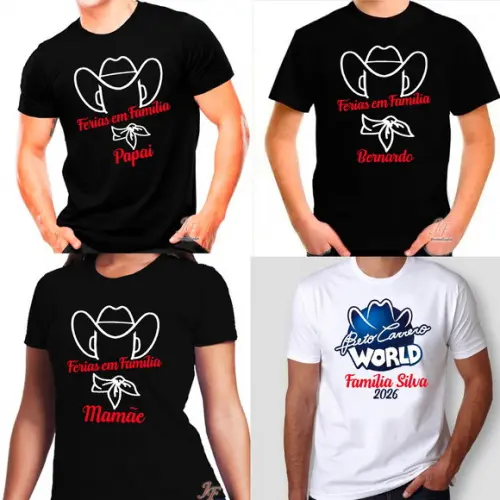 Camisa Viagem Beto Carrero | 16 Unidades | 100% Algodão