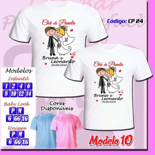 Camiseta Chá Bar Cha dos Noivos Chá de Panela