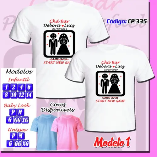 Camiseta Chá Bar New Game Game Over