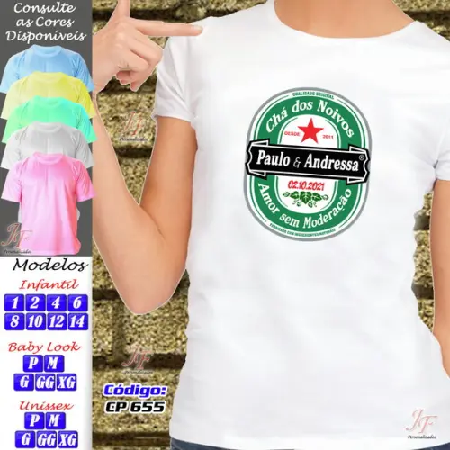 Camiseta Chá Bar Personalizada