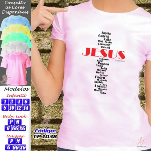 Camiseta Cristã Personalizada