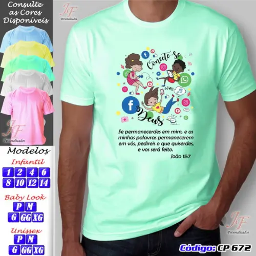 Camiseta Cristã Personalizada