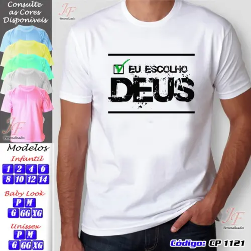 Camiseta Cristã Personalizada