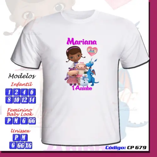 Camiseta Doutora Brinquedo Personalizada