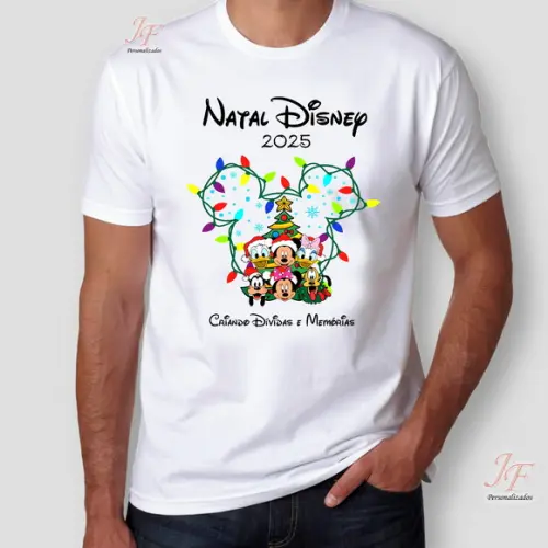 Camiseta Feliz Natal | 02 Unidades | 100% Algodão | Ano Novo