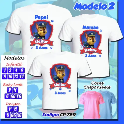 Camiseta Patrulha Canina