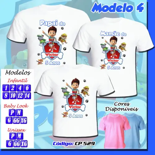 Camiseta Patrulha Canina