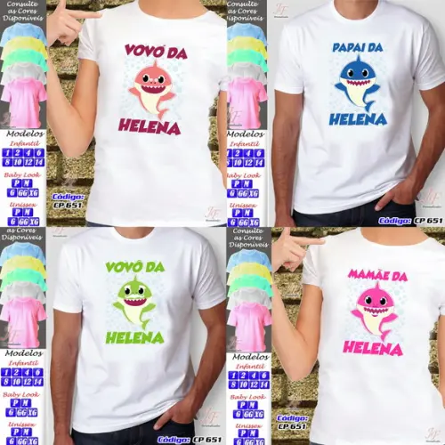 Camiseta Personalizada Baby Shark
