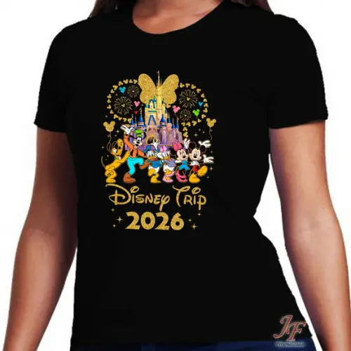 Camiseta Viagem em Família | 10 Unidades | 100% Algodão