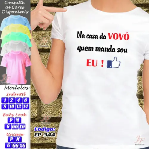 Camiseta Vovô Personalizada