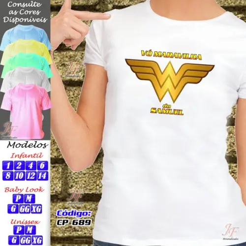 Camiseta Vovô Personalizada