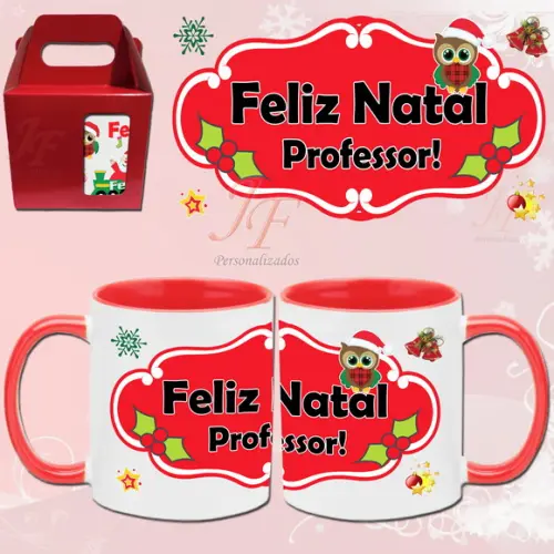 Caneca em Cerâmica 350 ml Personalizada Natal