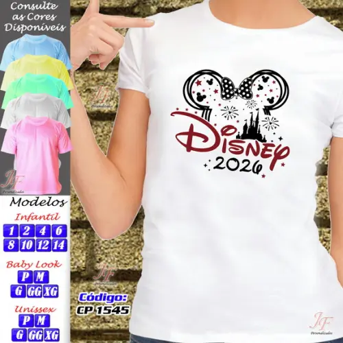 Kit 13 Camisetas Adulto ou Infantil Viagem Família Disney