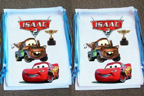 Mochilinha Ecobag Personalizada Macqueen Filme Carros