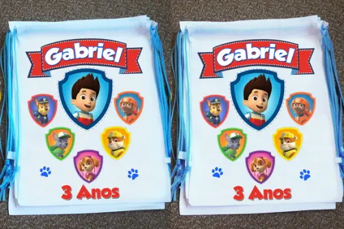 Mochilinha Patrulha Canina Personalizada