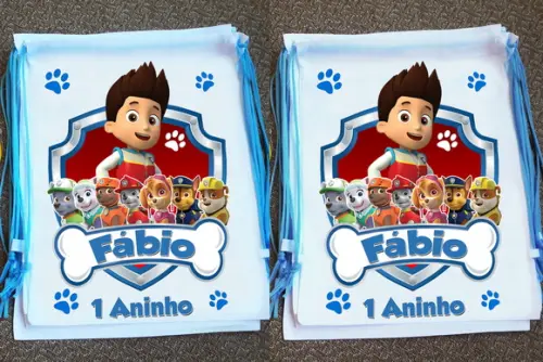 Mochilinha Patrulha Canina Personalizada