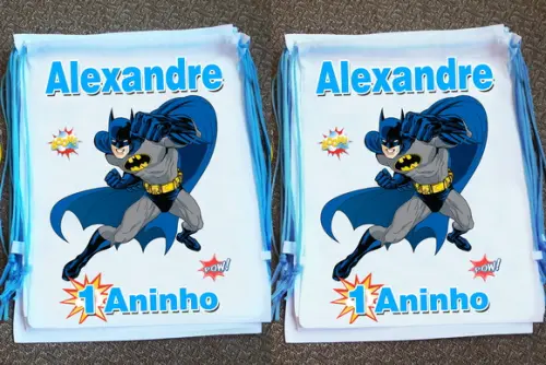 Mochilinhas Batman Personalizada