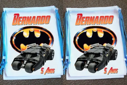 Mochilinhas Batman Personalizada