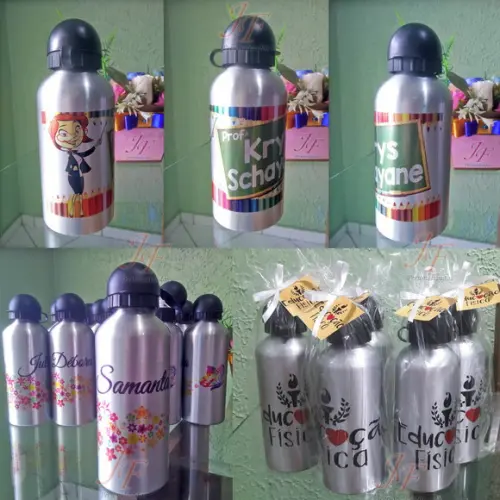 Squeeze Alumínio 500 ml Personalizada Professores Formatura