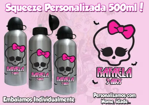 Squeeze Alumínio Monster Personalizada