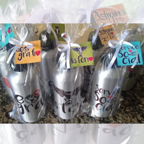 Squeeze Garrafinha Alumínio 500 ml Personalizada Cursos