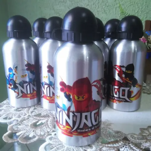 Squeeze Garrafinha Alumínio 500ml Personalizada Lego Ninjago