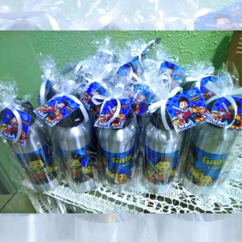 Squeeze Garrafinha Alumínio Personalizada Patrulha Canina