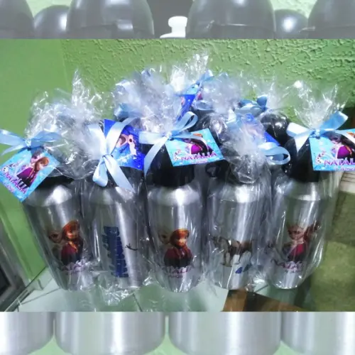 Squeeze Garrafinha em Alumínio 500 ml Personalizado Frozen