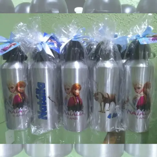 Squeeze Garrafinha em Alumínio 500 ml Personalizado Frozen